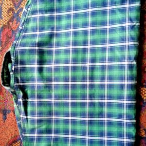 Women Green Checkered Shirt