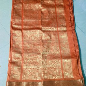 Orange Colour Pure Kanchi Pattu Saree