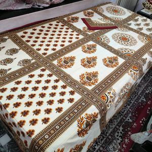 Sanganeri Single Bedsheet Pure Cotton