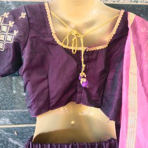 Designer Lehenga With Dupatta And Readymade Blouse