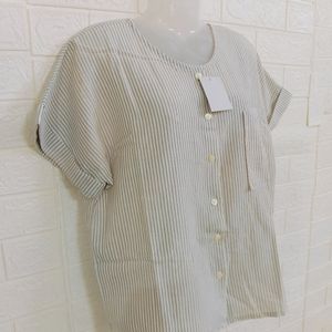 Beige Stripped Shirts