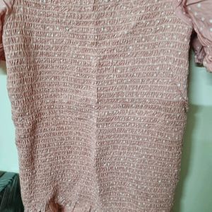 Light Pink Stretchable Top