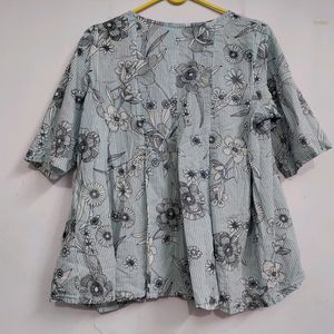 Women Printed Peplum Top