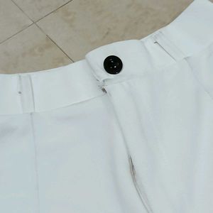 White Wide Leg Trouser