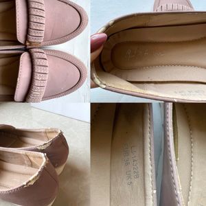 Mast & Harbour Pink Slip On Ballerina For Women