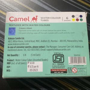 Camel Water Colour Tubes (6 Shades)