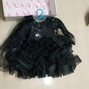 Black Frock For 1 Year Baby Girl