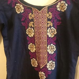 Navy blue Kurti (Woman's)