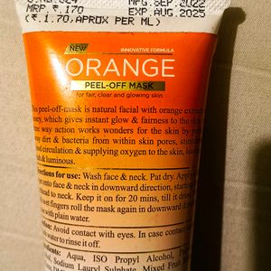 Oxyglow Orange Peel Off Mask