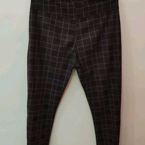 Women Brown Checked Lower