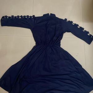 This beautiful navy blue dress