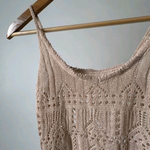 Imported Fine Knitted Crochet Top