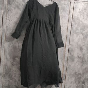 Long Kurta Black Colour