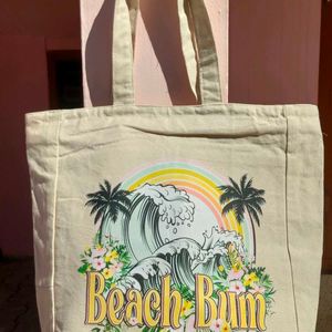 Beach summery Beige Tote Bag