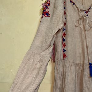 Kurti With Princess Sleeves