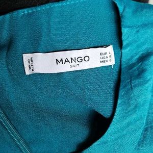 Mango Teal Blue Maxi Dress