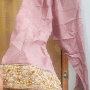 Party Wear Salwar Suit  Rose Pink Dress