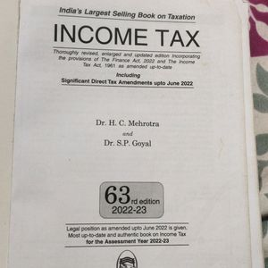 Income Tax Book