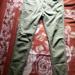 Olive Green Jeans