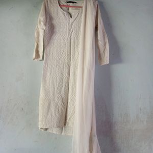 Set Of White Kurta