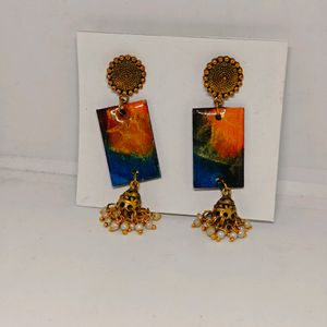 Wooden Resin Earrings