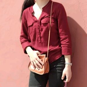 LeeCooper Maroon Long Buttoned Shirt