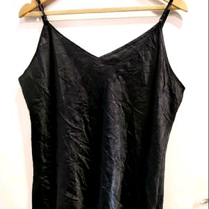 Beautiful Black Satin Top