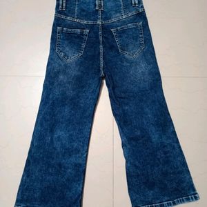 Bootcut/Bellbottom Dark Blue Jeans(Women)