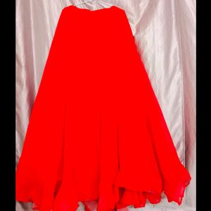 Full Sleeves Red Lehenga Choli