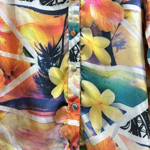 Satin Shirt - Multicoloured