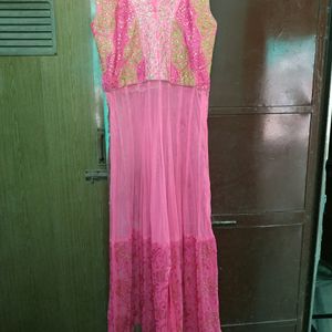 Net Gown With Skart