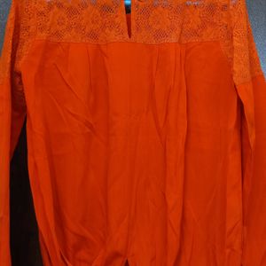 Orange Uniqe Top