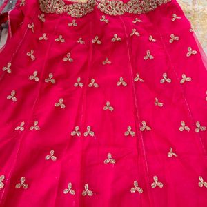 Rani Pink Lenga Stiched  Readytowear