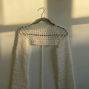 Meshed Top White