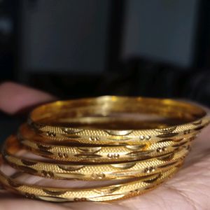 Golden Colour Bangles Set