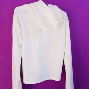 White Crop Top Full Sleew Used