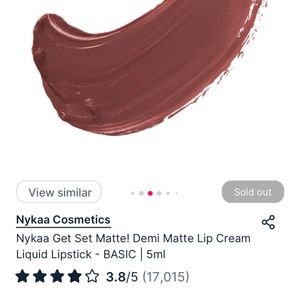 Nykaa Get Set Matte Lip Cream.