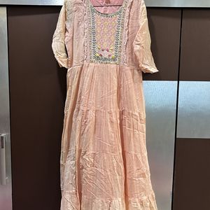 Beautiful Peach Anarkali