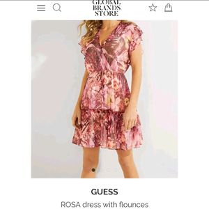 GUESS ROSA dress with flounces