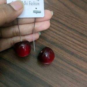 Trending Korean Cherry Earrings 🍒