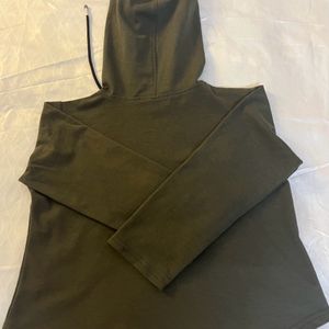 Olive Hooded Sweatshirt