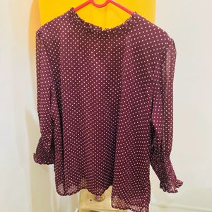 Peppy Polka Dots Formal Wear Top