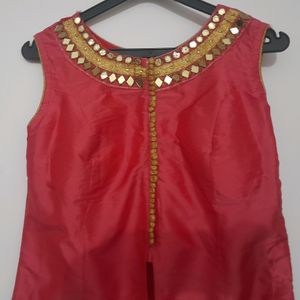 Party Wear Kurti With Padded