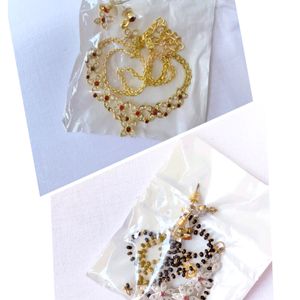 Gold Plated Mangal sutra With Tops / Chain Set