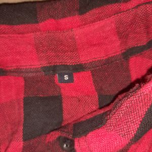 Read And Black Check Shirt