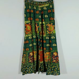 Green Plazzo Pant For Women's