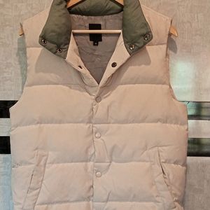 Mock Collar Sleeveless Jacket...