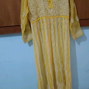 Chickenkari Frock With Cotton Inner