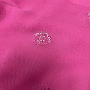 Pink Chiffon Party Saree