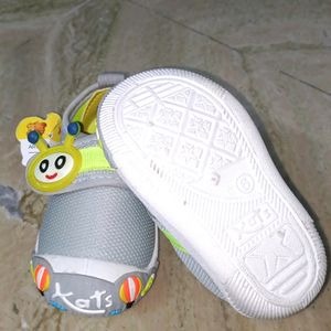 Baby Shoes Unisex Grey Color Cute